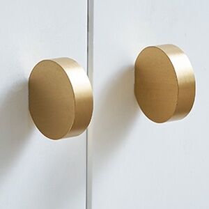 Modern Brass Kitchen Cabinet Knobs - Drawer Pull, Drawer Knob Cabinet Handles
